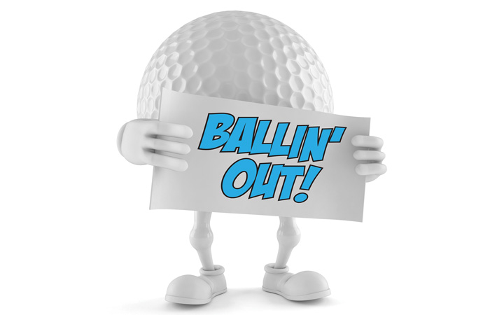 Golf Ball Cartoon Guy